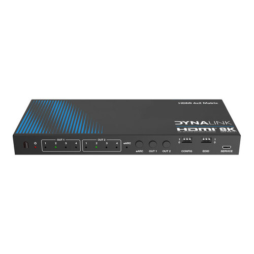 8K 4x2 HDMI Matrix Switcher With EARC