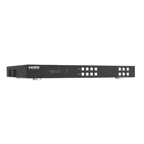HDMI 2.0 18GBPS 4 Input 4 HDBaseT Extender Matrix Switch w/ ARC