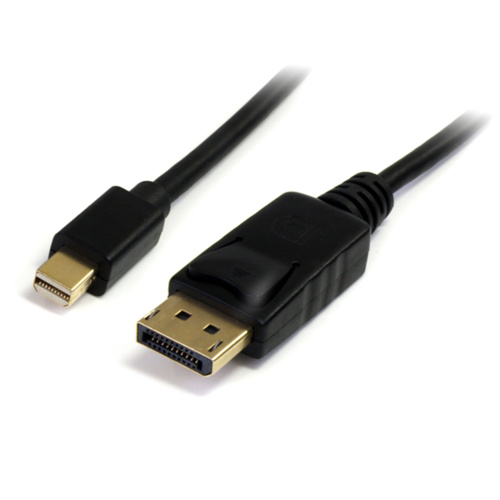 Mini Display Port Plug to Display Port Plug Cable - 1.8m