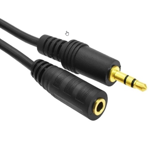 3.5mm Stereo Plug to 3.5mm Socket Extension Cable - 1.8m