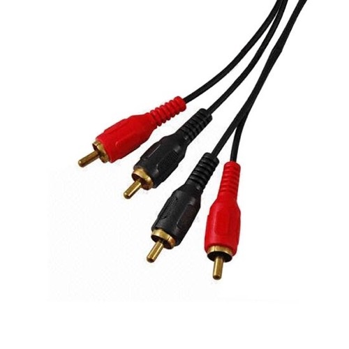 2 RCA Plug to 2 RCA Plug Stereo Cable - 1.5m