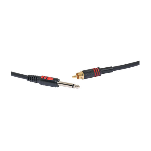 6.35mm TS Jack to RCA Male Microphone Cable - 1M