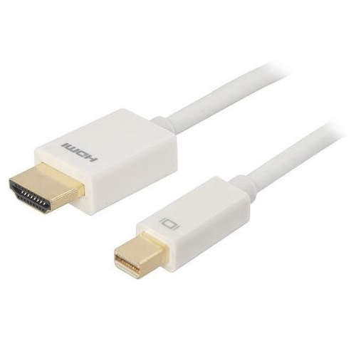 Mini Display Port Plug to HDMI Plug Cable 1080p - 2m