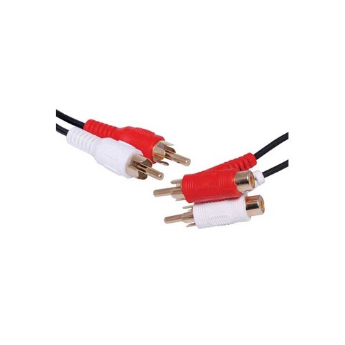 OFC Dual RCA Piggyback to Dual RCA Cable - 1.5M