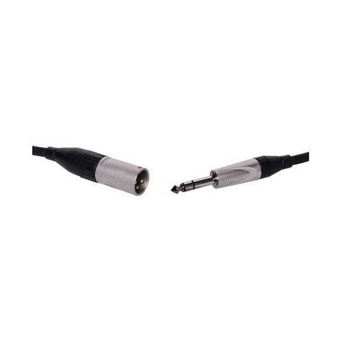 3 Pin Male XLR to 6.35mm Jack TRS Microphone Cable - 6M
