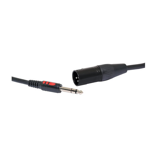 3 Pin Male XLR to 6.35mm TRS Jack Microphone Cable - 1.5M