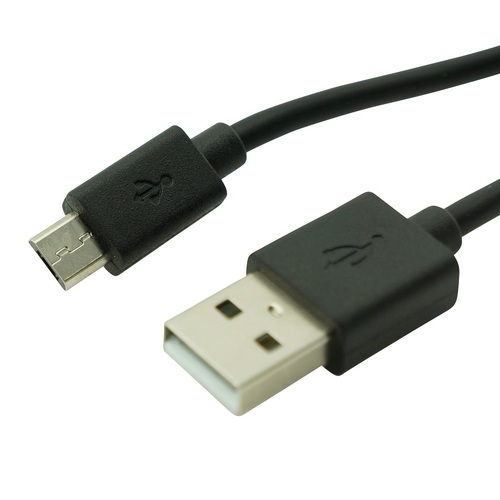 USB 2.0 A Plug to Micro B Cable - 1.8m