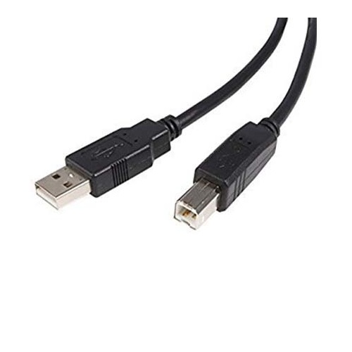USB 2.0 A Plug to USB B Socket Cable - 50cm
