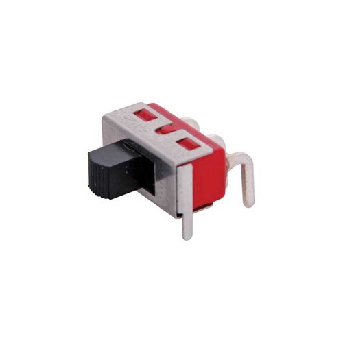 SPDT 90 Deg. PCB Mount (Horizontal) Miniature Slide Switch