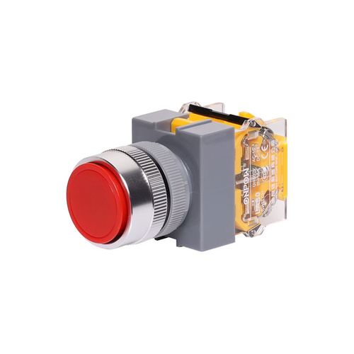 Round Red Momentary Heavy Duty Switch