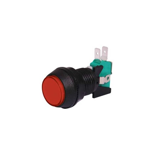 SPDT Momentary LED Red Panel Mount Pushbutton Switch