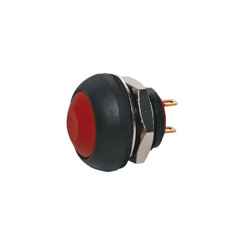 SPST IP67 Rated Momentary Red Pushbutton Switch