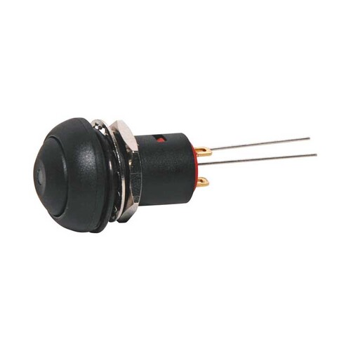 SPST IP67 Rated Alternative Black LED Pushbutton Switch