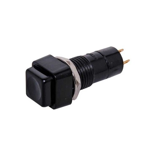 SPST Momentary Black Solder Tail Pushbutton Switch