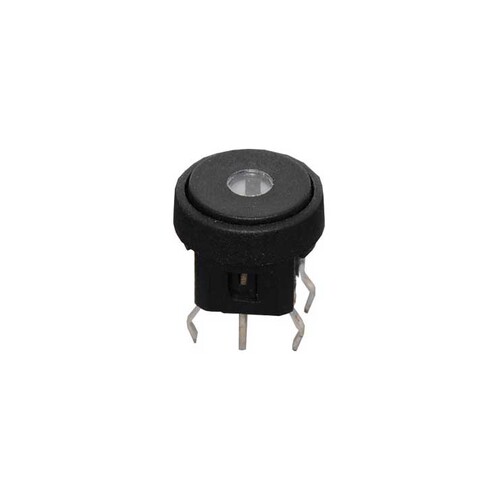 SPST Green LED PCB Mount Round Tactile Switch