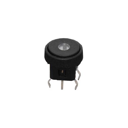 SPST Blue LED PCB Mount Round Tactile Switch