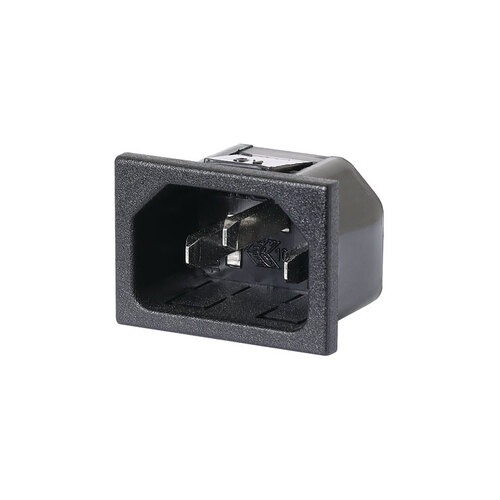 C14 Male Socket Chassis Snap-In 10A IEC