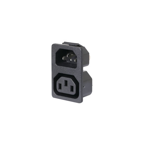 C13/C14 Socket Plug Combination Chassis Snap-In 10A IEC