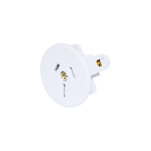 3 Pin 15A Flush Mount Mains Socket (Side Wire Entry)