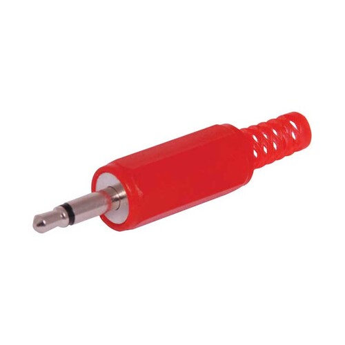 3.5mm Mono Red Jack Plug