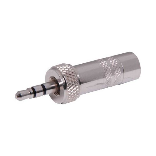 3.5mm Stereo Metal Screw On Jack Plug