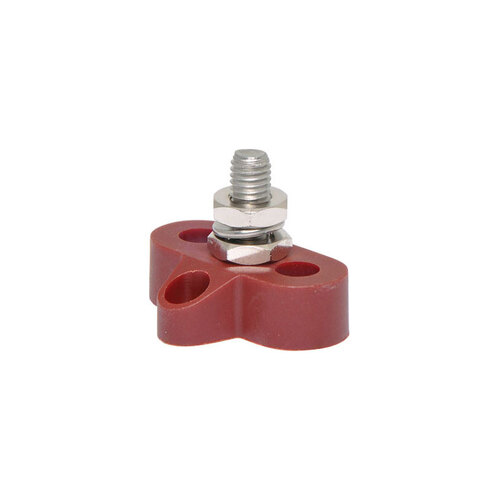 Single Red M8 Power Distribution Post