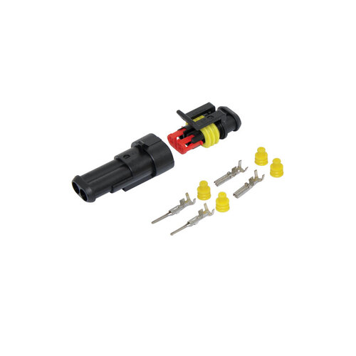 Weatherproof Multipole DC Connector 2 Pole 14A