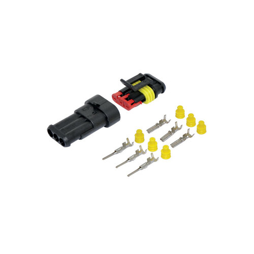 Weatherproof Multipole DC Connector 3 Pole 14A