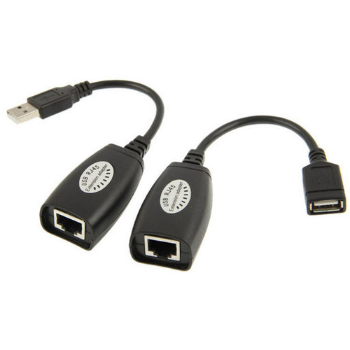 USB A to RJ45 Extender over CAT 5 Adaptor