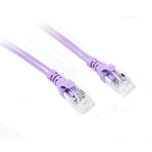 0.5m CAT6A Shielded SSTP / SFTP Patch Cables - Purple