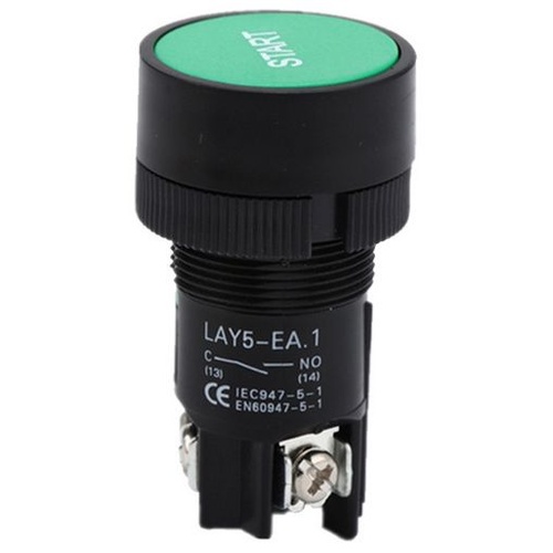 SPST Momentary Push Button Switch - START Green