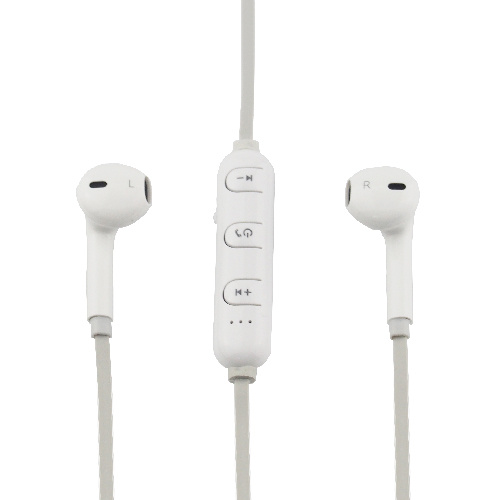 Bluetooth Rechargeable White Wireless Earphones