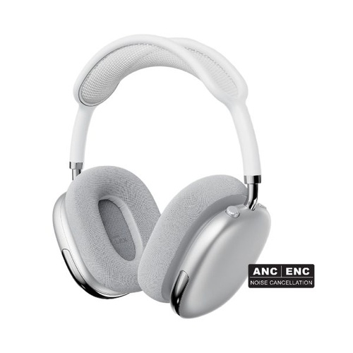 Foldable Bluetooth Headphones with Active Noise Cancellation - White