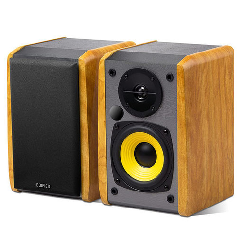 4" Wireless Bluetooth Active Stereo Book Shelf Speaker Pair 