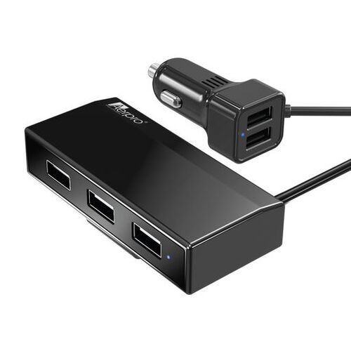 9.6A Five Port  USB Car Charger with 1.8m Cable