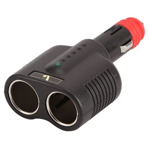 Cigarette Plug to 2 x Cigarette Socket Adaptor