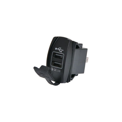 Dual USB Dash Mount QC3.0 3.1A Charging Socket