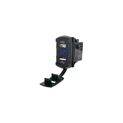 Switch Style Panel Mount 4.2A Dual USB Charger