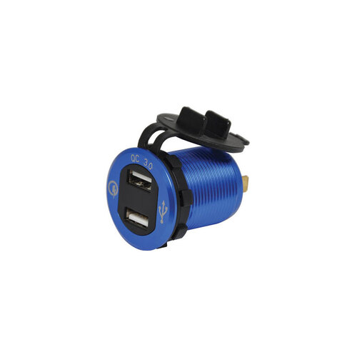 QC3.0 4.2A Dual USB Panel Mount Charging Socket