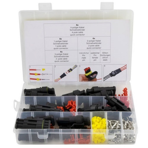 Automotive Water-proof Wire Connector Kit - 26 Sets