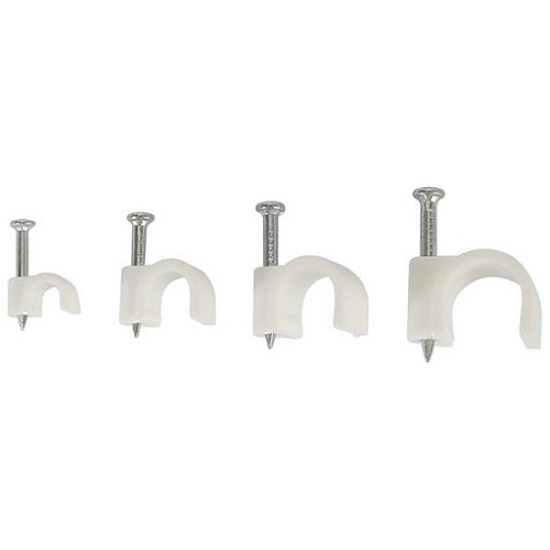 Cable Clips Round Kit - 400 Pieces