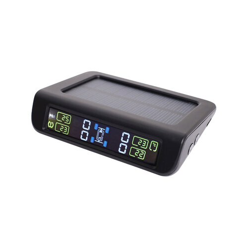 Solar Rechargeable Wireless Tyre Pressure Sensor Monitor System