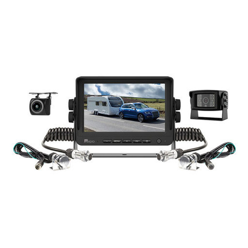 2 x Reversing Camera w/ 7" Heavy Duty Monitor Trailer Kit
