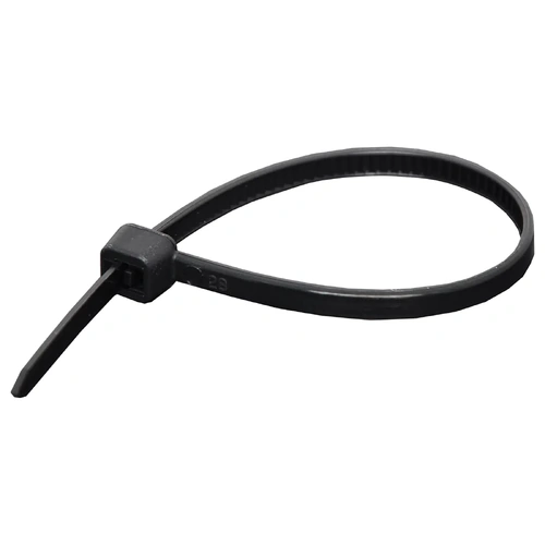 100mm x 2.5mm UV Resistant Nylon Cable Ties Black Pk 100