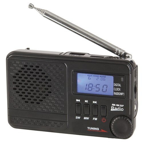 AM/FM/SW Rechargeable Radio with MP3