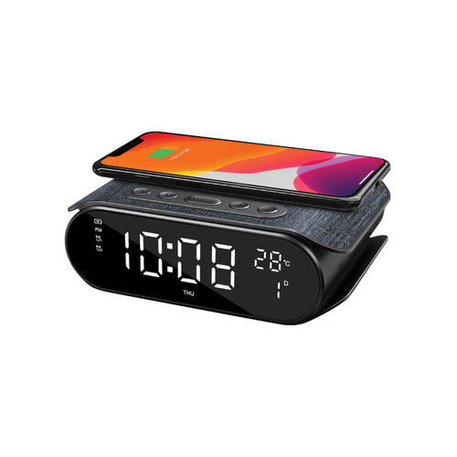 Wireless QI Charging Radio Alarm Clock