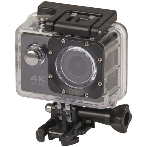 4K UHD WiFi Action Sports Camera with Waterproof Case and Hardware Accessories