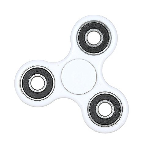 Fidget Hand Finger Spinner Stress Relief Gadget - White