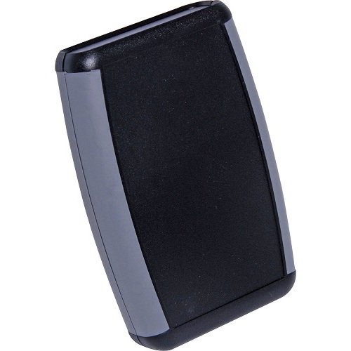 79Wx117Dx24Hmm Black Handheld ABS Box