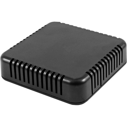1551V4BK Black Plastic Vented Enclosure 80 x 80 x 20mm